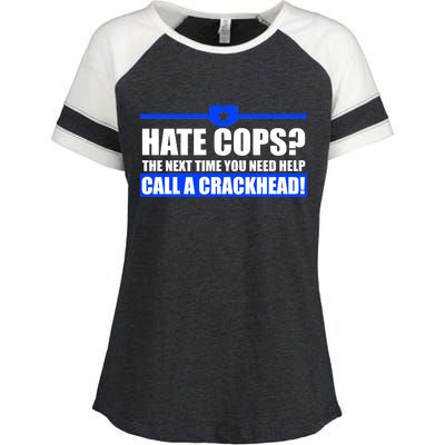 Hate Cops? Next Time You Need Help Enza Ladies Jersey Colorblock Tee