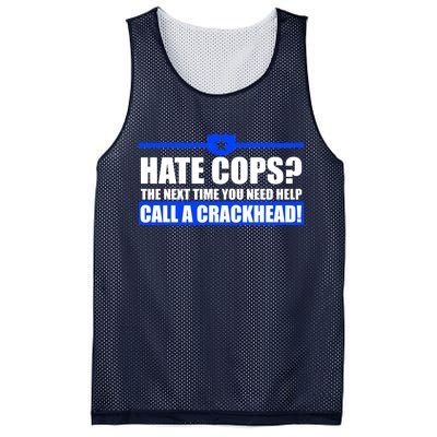 Hate Cops? Next Time You Need Help Mesh Reversible Basketball Jersey Tank