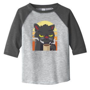 Hate Morning People Cat Funny Toddler Fine Jersey T-Shirt