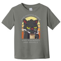 Hate Morning People Cat Funny Toddler T-Shirt