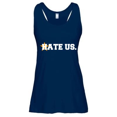 Hate Us Houston Baseball Star Ladies Essential Flowy Tank