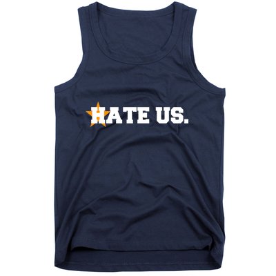 Hate Us Houston Baseball Star Tank Top