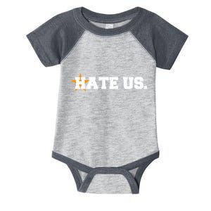 Hate Us Houston Baseball Star Infant Baby Jersey Bodysuit