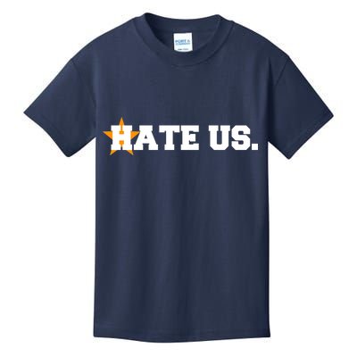 Hate Us Houston Baseball Star Kids T-Shirt