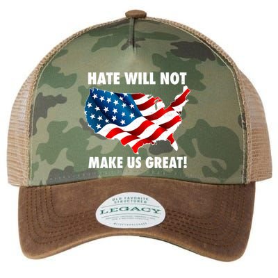 Hate Will Not Make Us Great Legacy Tie Dye Trucker Hat