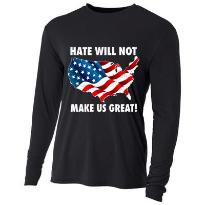 Hate Will Not Make Us Great Cooling Performance Long Sleeve Crew