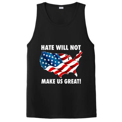 Hate Will Not Make Us Great PosiCharge Competitor Tank