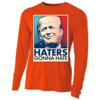 Haters Gonna Hate Poster Pro Trump Cooling Performance Long Sleeve Crew