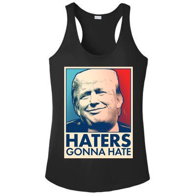 Haters Gonna Hate Poster Pro Trump Ladies PosiCharge Competitor Racerback Tank