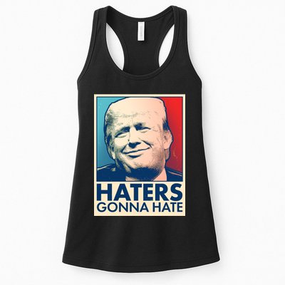 Haters Gonna Hate Poster Pro Trump Womens Tank Top