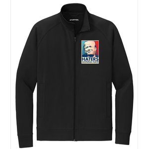 Haters Gonna Hate Poster Pro Trump Stretch Full-Zip Cadet Jacket