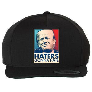 Haters Gonna Hate Poster Pro Trump Wool Snapback Cap