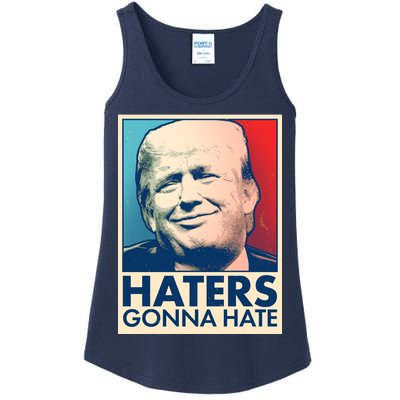 Haters Gonna Hate Poster Pro Trump Ladies Essential Tank