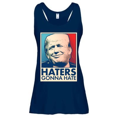 Haters Gonna Hate Poster Pro Trump Ladies Essential Flowy Tank