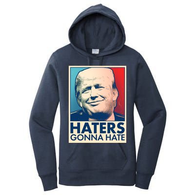 Haters Gonna Hate Poster Pro Trump Women's Pullover Hoodie