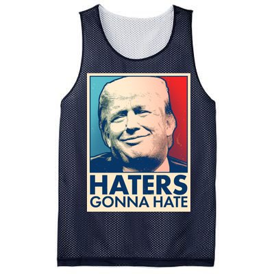 Haters Gonna Hate Poster Pro Trump Mesh Reversible Basketball Jersey Tank