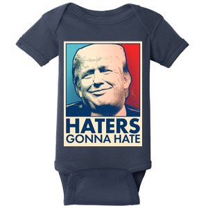 Haters Gonna Hate Poster Pro Trump Baby Bodysuit