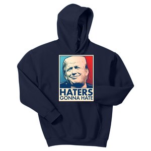 Haters Gonna Hate Poster Pro Trump Kids Hoodie