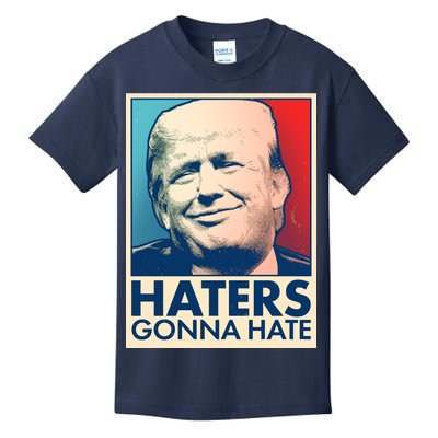 Haters Gonna Hate Poster Pro Trump Kids T-Shirt