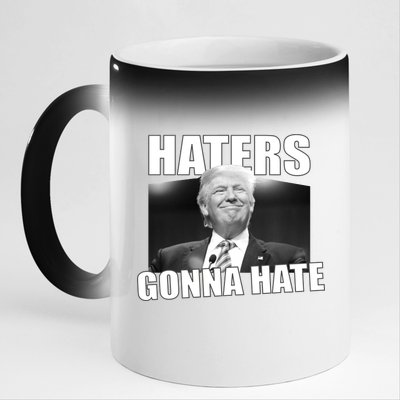 Haters Gonna Hate Trump 11oz Black Color Changing Mug