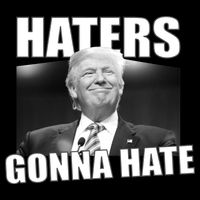 Haters Gonna Hate Trump Women's Crop Top Tee