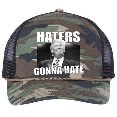 Haters Gonna Hate Trump Retro Rope Trucker Hat Cap