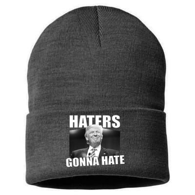 Haters Gonna Hate Trump Sustainable Knit Beanie