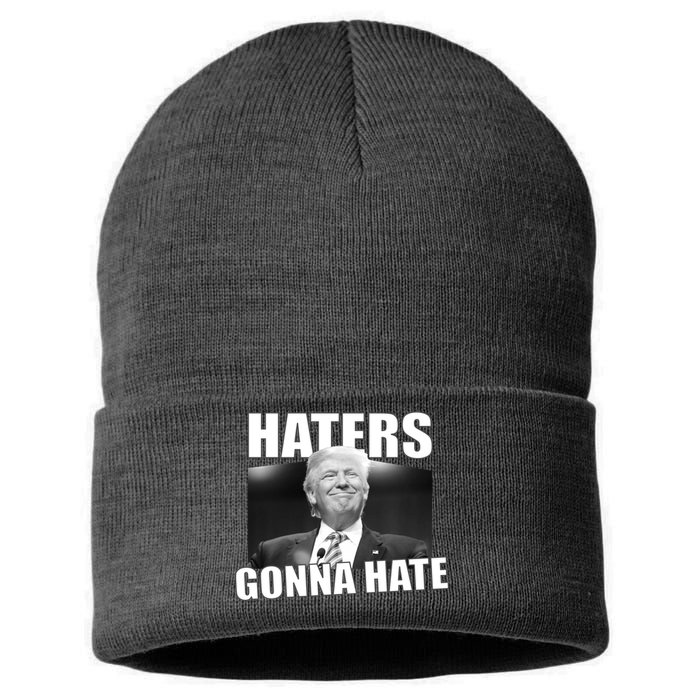 Haters Gonna Hate Trump Sustainable Knit Beanie