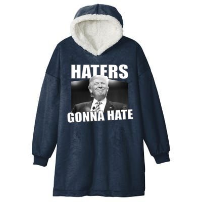 Haters Gonna Hate Trump Hooded Wearable Blanket