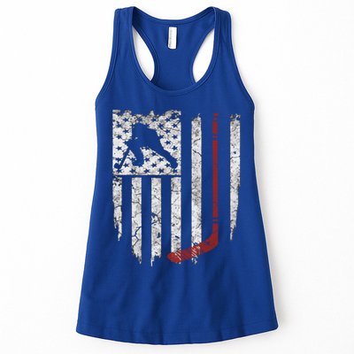 Hockey American Usa Flag Gift Mens Tee Gift Womens Tank Top