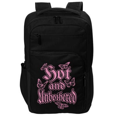 Hot And Unbothered Butterfly Quote Impact Tech Backpack