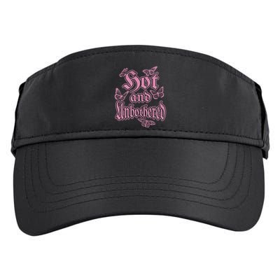 Hot And Unbothered Butterfly Quote Adult Drive Performance Visor