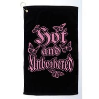 Hot And Unbothered Butterfly Quote Golf Towel