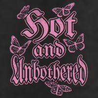 Hot And Unbothered Butterfly Quote Golf Towel