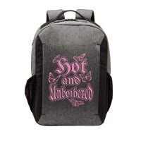 Hot And Unbothered Butterfly Quote Vector Backpack