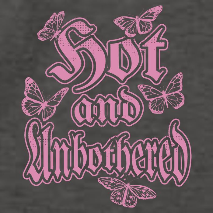 Hot And Unbothered Butterfly Quote Vector Backpack