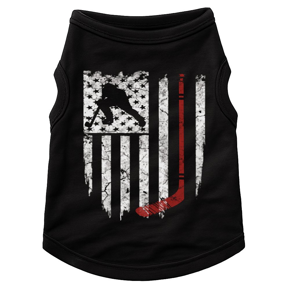 Hockey American Usa Flag Gift Gift Doggie Tank