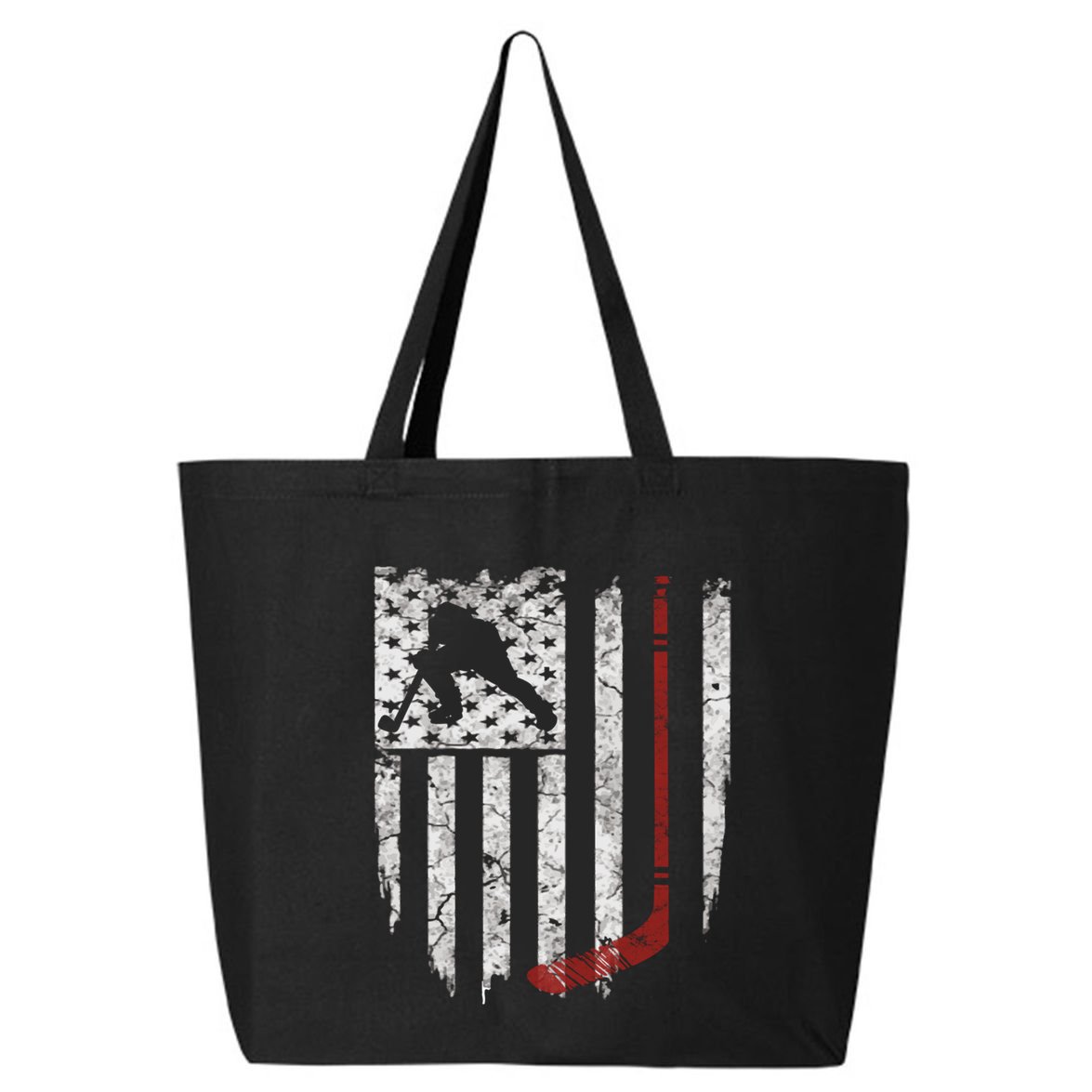 Hockey American Usa Flag Gift Gift 25L Jumbo Tote