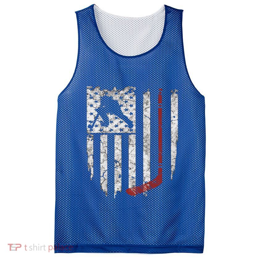 Hockey American Usa Flag Gift Gift Mesh Reversible Basketball Jersey Tank