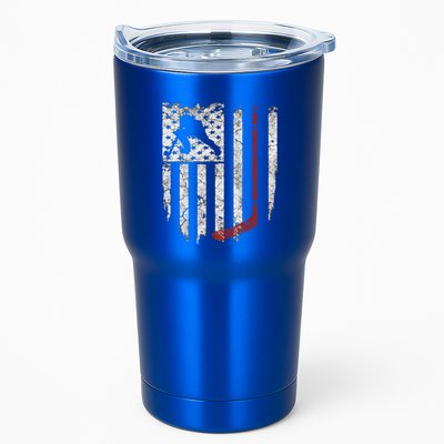 Hockey American Usa Flag Gift Gift Tumbler