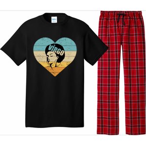 Heart Afro Virgo Zodiac Sign Gift Pajama Set