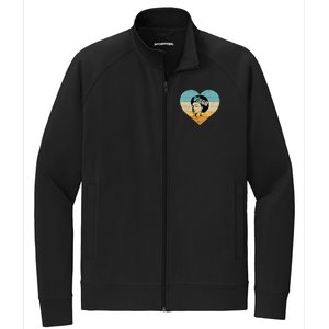 Heart Afro Virgo Zodiac Sign Gift Stretch Full-Zip Cadet Jacket