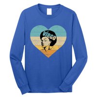 Heart Afro Virgo Zodiac Sign Gift Long Sleeve Shirt