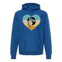 Heart Afro Virgo Zodiac Sign Gift Premium Hoodie