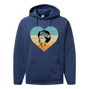 Heart Afro Virgo Zodiac Sign Gift Performance Fleece Hoodie