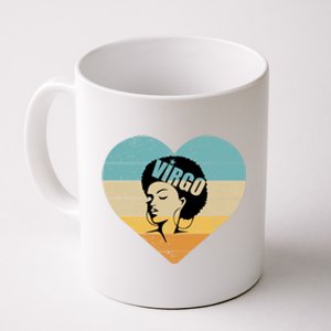 Heart Afro Virgo Zodiac Sign Gift Coffee Mug