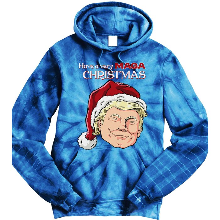 Have A Very Maga Christmas Tie Dye Hoodie