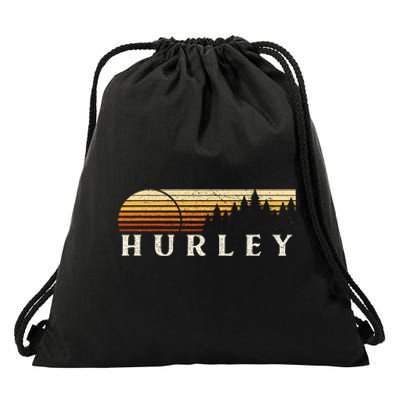 Hurley Al Vintage Evergreen Sunset Eighties Drawstring Bag