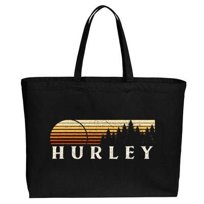 Hurley Al Vintage Evergreen Sunset Eighties Cotton Canvas Jumbo Tote