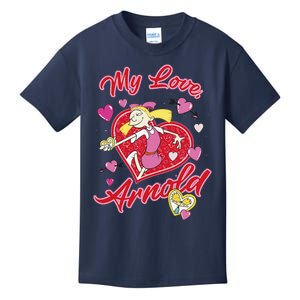 Hey Arnold! Valentine's Day Helga My Love, Arnold Hearts Kids T-Shirt